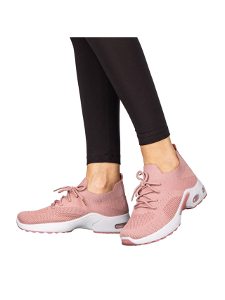 Pantofi sport dama roz din material textil Fepa - Kalapod.net